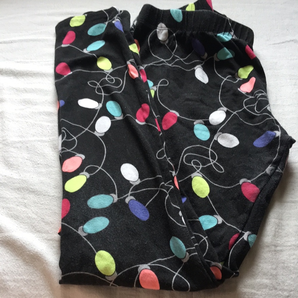 Christmas leggings Large ornament holiday pants